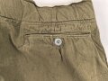 Afrikakorps, kurze Hose für Angehörige des Heeres. Getragenes Kammerstück, keine Stempelung mehr erkennbar