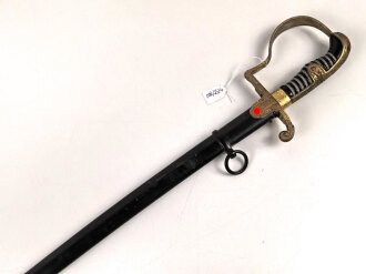Heer, Säbel für Offiziere, Hersteller Eickhorn Solingen, Modell Nr, 1693 "Wrangel" . Die Scheide vermutlich nicht original lackiert.