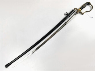 Heer, Säbel für Offiziere, Hersteller Eickhorn Solingen, Modell Nr, 1693 "Wrangel" . Die Scheide vermutlich nicht original lackiert.