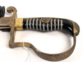 Heer, Säbel für Offiziere, Hersteller Eickhorn Solingen, Modell Nr, 1693 "Wrangel" . Die Scheide vermutlich nicht original lackiert.