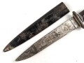 Kampfmesser / Stiefelmesser Wehrmacht. Hersteller "PUMA Solingen" Scheide Originallack