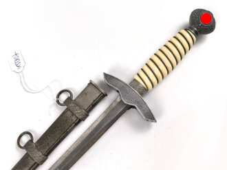 Dolch für Offiziere der Luftwaffe. Klinge ohne Hersteller , ungereinigtes Stück