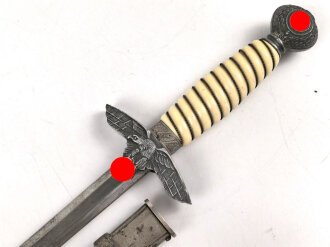 Dolch für Offiziere der Luftwaffe. Klinge ohne Hersteller , ungereinigtes Stück