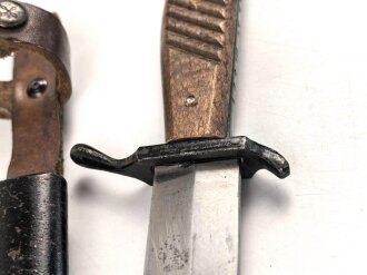 1. Weltkrieg Grabendolch. Hersteller Aeskulap Tuttlingen, original geschwärztes Stück