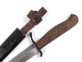 1. Weltkrieg Grabendolch. Hersteller Aeskulap Tuttlingen, original geschwärztes Stück