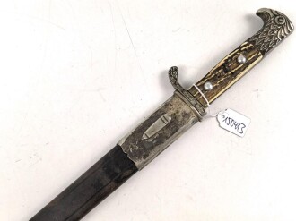 Polizei III.Reich, Extraseitengewehr . Ungereinigtes Eigentumstück, die Adlerauflage auf der Griffschale fehlt, sonst guter Gesamtzustand