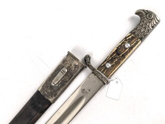 Polizei III.Reich, Extraseitengewehr . Ungereinigtes Eigentumstück, die Adlerauflage auf der Griffschale fehlt, sonst guter Gesamtzustand