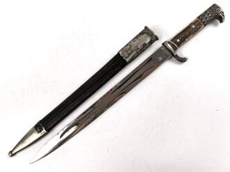 Polizei III.Reich, Extraseitengewehr . Ungereinigtes Eigentumstück, die Adlerauflage auf der Griffschale fehlt, sonst guter Gesamtzustand
