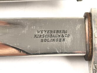 Polizei III.Reich, Extraseitengewehr von Weyersberg Solingen. Eigentumstückin gutem Gesamtzustand
