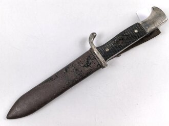 Fahrtenmesser für Angehörige der Hitlerjugend. Ungereinigtes Stück, Hersteller MZ/49 1939