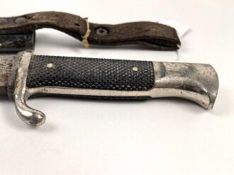 Fahrtenmesser für Angehörige der Hitlerjugend. Ungereinigtes Stück, Hersteller MZ/49 1939