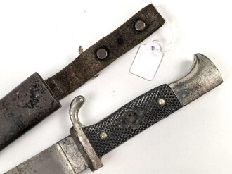 Fahrtenmesser für Angehörige der Hitlerjugend. Ungereinigtes Stück, Hersteller MZ/49 1939