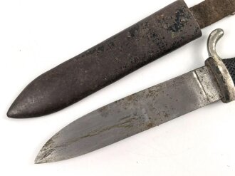 Fahrtenmesser für Angehörige der Hitlerjugend. Ungereinigtes Stück, Hersteller MZ/49 1939