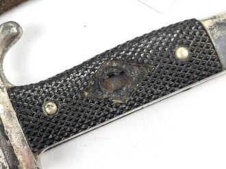 Fahrtenmesser für Angehörige der Hitlerjugend. Ungereinigtes Stück, Hersteller MZ/49 1939