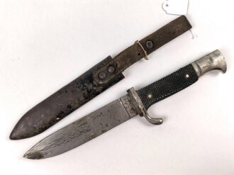 Fahrtenmesser für Angehörige der Hitlerjugend. Ungereinigtes Stück, Hersteller MZ/49 1939