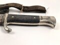 Fahrtenmesser für Angehörige der Hitlerjugend. Ungereinigtes Stück, Hersteller MZ/49 1939