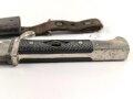 Fahrtenmesser für Angehörige der Hitlerjugend. Ungereinigtes Stück, Hersteller MZ/49 1939