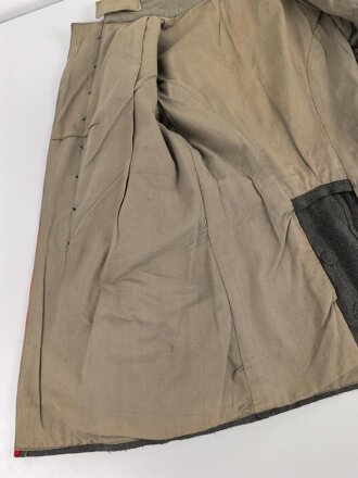 1. Weltkrieg Württemberg, feldgraue Feldbluse Modell 1910 für einen Offizierstellvertreter im Infanterie Regiment 122. Kammerstück in guten Zustand