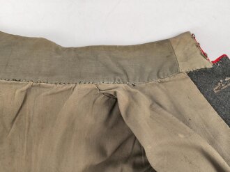 1. Weltkrieg Württemberg, feldgraue Feldbluse Modell 1910 für einen Offizierstellvertreter im Infanterie Regiment 122. Kammerstück in guten Zustand