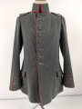 1. Weltkrieg Württemberg, feldgraue Feldbluse Modell 1910 für einen Offizierstellvertreter im Infanterie Regiment 122. Kammerstück in guten Zustand