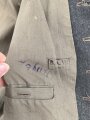 1. Weltkrieg Württemberg, feldgraue Feldbluse Modell 1910 für einen Offizierstellvertreter im Infanterie Regiment 122. Kammerstück in guten Zustand