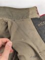 1. Weltkrieg Württemberg, feldgraue Feldbluse Modell 1910 für einen Offizierstellvertreter im Infanterie Regiment 122. Kammerstück in guten Zustand