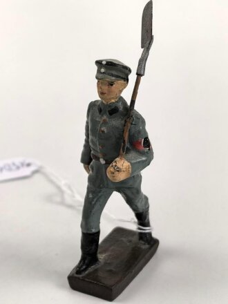 Freiwilliger Arbeitsdienst FAD, Lineol Figur in gutem Zustand, Höhe mit Spaten knapp 9cm