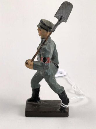 Freiwilliger Arbeitsdienst FAD, Lineol Figur in gutem Zustand, Höhe mit Spaten knapp 9cm