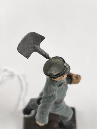 Freiwilliger Arbeitsdienst FAD, Lineol Figur in gutem Zustand, Höhe mit Spaten knapp 9cm