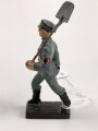 Freiwilliger Arbeitsdienst FAD, Lineol Figur in gutem Zustand, Höhe mit Spaten knapp 9cm