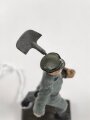 Freiwilliger Arbeitsdienst FAD, Lineol Figur in gutem Zustand, Höhe mit Spaten knapp 9cm