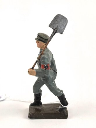Freiwilliger Arbeitsdienst FAD, Lineol Figur in gutem Zustand, Höhe mit Spaten knapp 9cm