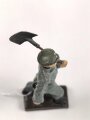 Freiwilliger Arbeitsdienst FAD, Lineol Figur in gutem Zustand, Höhe mit Spaten knapp 9cm