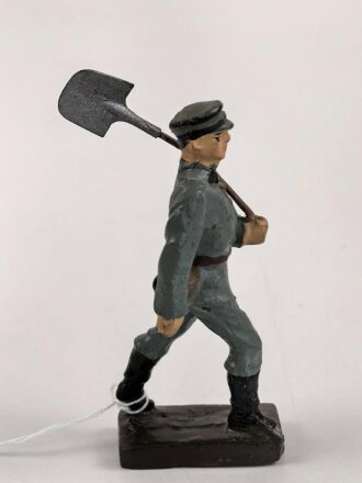 Freiwilliger Arbeitsdienst FAD, Lineol Figur in gutem Zustand, Höhe mit Spaten knapp 9cm