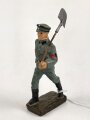 Freiwilliger Arbeitsdienst FAD, Lineol Figur in gutem Zustand, Höhe mit Spaten knapp 9cm