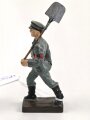 Freiwilliger Arbeitsdienst FAD, Lineol Figur in gutem Zustand, Höhe mit Spaten knapp 9cm