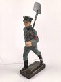 Freiwilliger Arbeitsdienst FAD, Lineol Figur in gutem Zustand, Höhe mit Spaten knapp 9cm