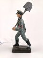 Freiwilliger Arbeitsdienst FAD, Lineol Figur in gutem Zustand, Höhe mit Spaten knapp 9cm