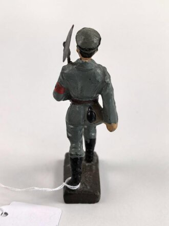 Freiwilliger Arbeitsdienst FAD, Lineol Figur in gutem Zustand, Höhe mit Spaten knapp 9cm