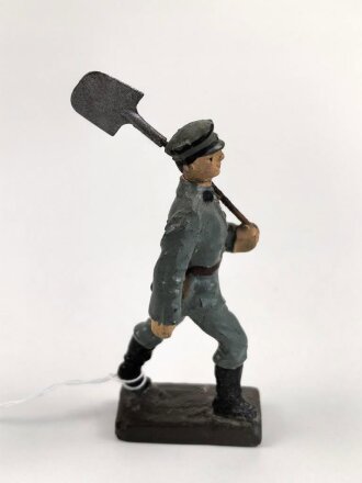 Freiwilliger Arbeitsdienst FAD, Lineol Figur in gutem Zustand, Höhe mit Spaten knapp 9cm