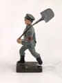 Freiwilliger Arbeitsdienst FAD, Lineol Figur in gutem Zustand, Höhe mit Spaten knapp 9cm