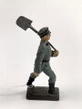 Freiwilliger Arbeitsdienst FAD, Lineol Figur in gutem Zustand, Höhe mit Spaten knapp 9cm