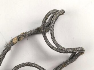 Portepee zum Dolch für Offiziere des Heeres oder der Kriegsmarine. Stark getragenes Stück