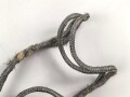 Portepee zum Dolch für Offiziere des Heeres oder der Kriegsmarine. Stark getragenes Stück