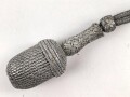Portepee zum Dolch für Offiziere des Heeres oder der Kriegsmarine. Stark getragenes Stück