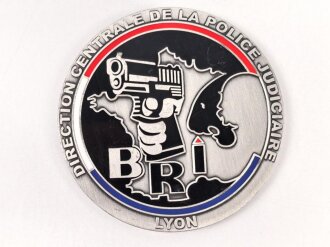 Polizei, Frankreich, nicht tragbare Medaille "BIR...