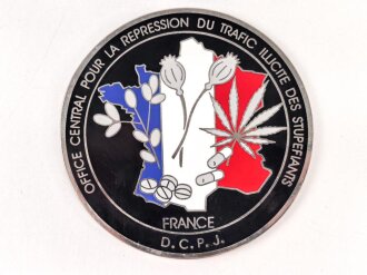 Polizei, Frankreich, nicht tragbare Medaille...