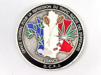 Polizei, Frankreich, nicht tragbare Medaille...