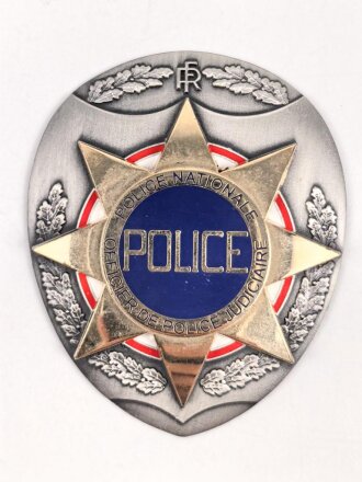 Polizei, Frankreich, nicht Tragbares Abzeichen "Police Hemisphere Sud", Höhe 6cm