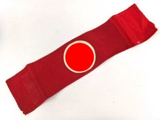 Armbinde für Angehörige von Parteiverbänden. Frühes, dreiteiliges Stück aus Filz, getragen, zeitgenössisch erweitert